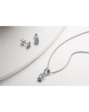 PANDORA EARRINGS AND NECKLACE SET