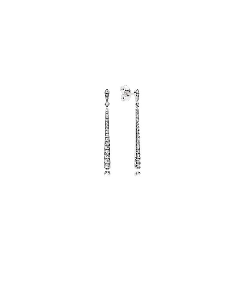 Pendientes colgantes Pandora largos de plata 3,5 cm 296351CZ