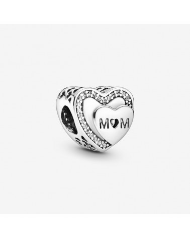 Charm Pandora corazones MOM Día de la Madre 2017 792070CZ