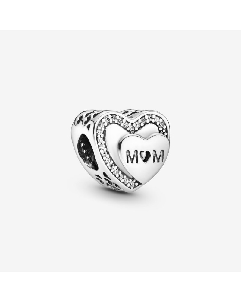 Charm Pandora corazones MOM Día de la Madre 2017 792070CZ