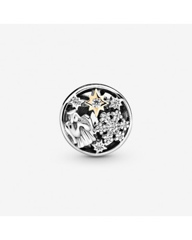Charm Pandora Navidad con ángel, copo de nieve y estrellas «Merry Christmas» 796363CZ