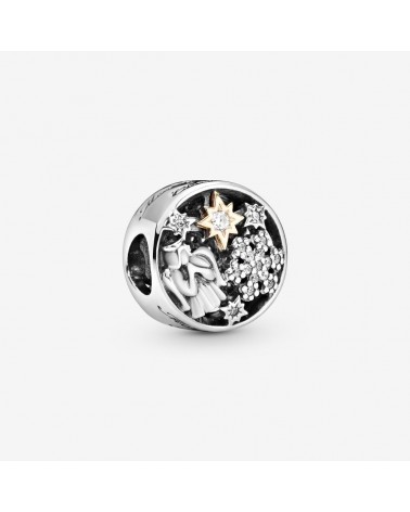 Charm Pandora Navidad con ángel, copo de nieve y estrellas «Merry Christmas» 796363CZ