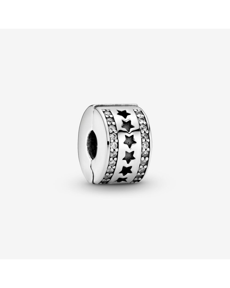 Clip Pandora con estrellas y circonitas, colección Navidad 796381CZ