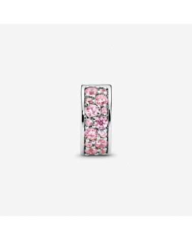 CLIP PANDORA PIEDRAS ROSA 791817PCZ