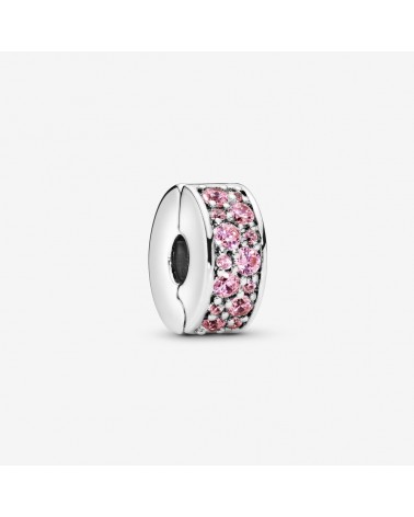 CLIP PANDORA PIEDRAS ROSA 791817PCZ