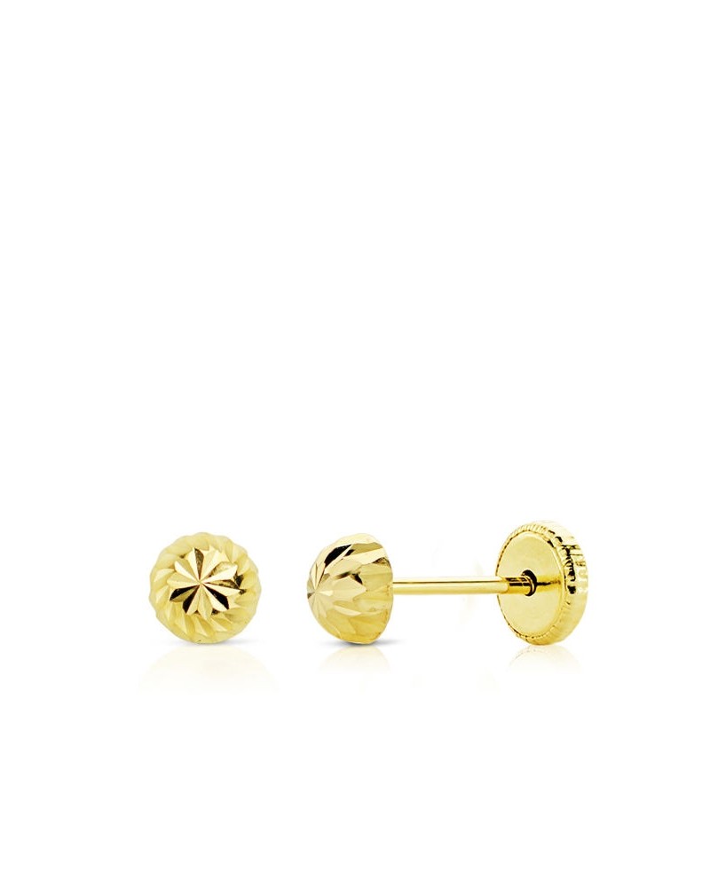 PENDIENTES DE ORO BOLA 4mm