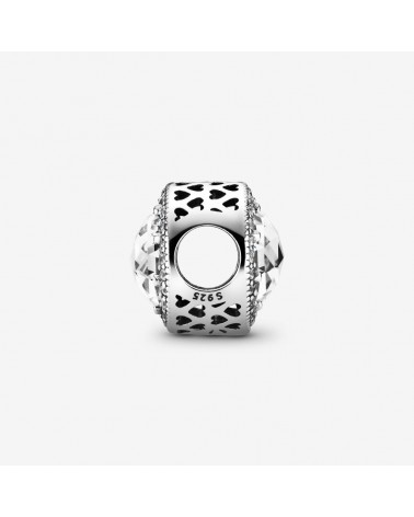 Charm Pandora de plata con circonita transparente y corazones calados 791725CZ