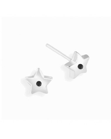 PENDIENTES ESTRELLA CON DIAMANTES NEGROS