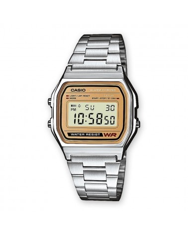 RELOJ CASIO DORADO RETRO CLASICO A159WGEA