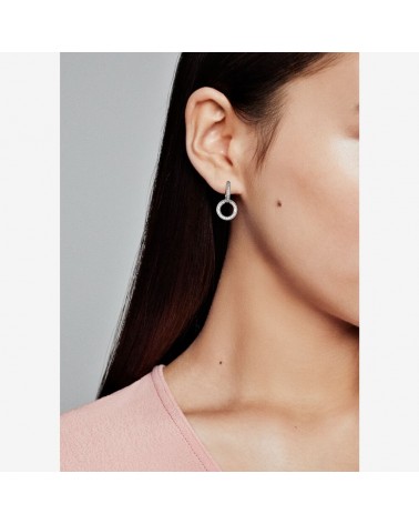 Pendientes colgantes Pandora Signature de plata con circonitas 299052c01