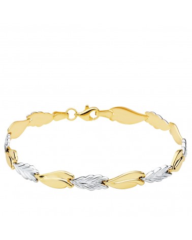 PULSERA DE ORO CON CORAZONES