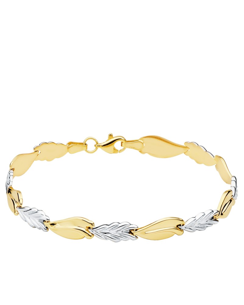 PULSERA DE ORO CON CORAZONES