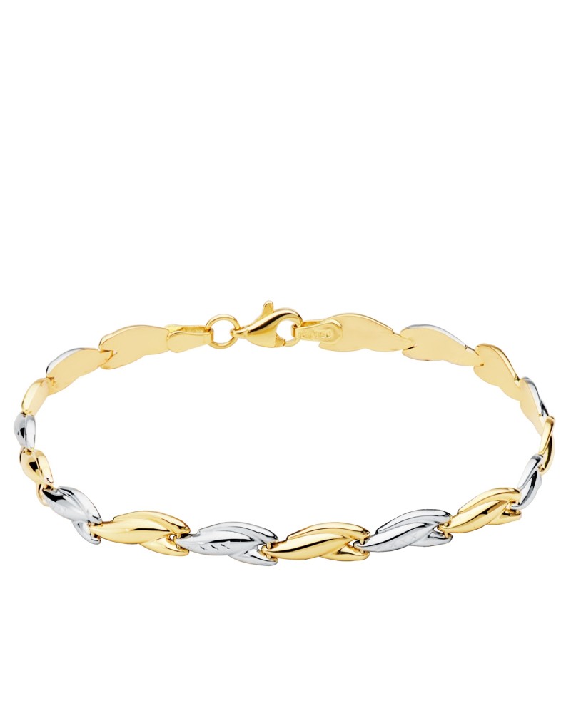 PULSERA DE ORO CON CORAZONES