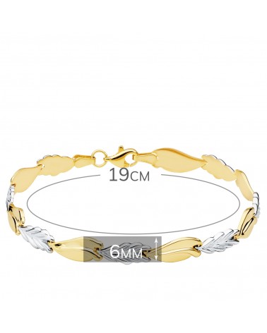 PULSERA DE ORO CON CORAZONES