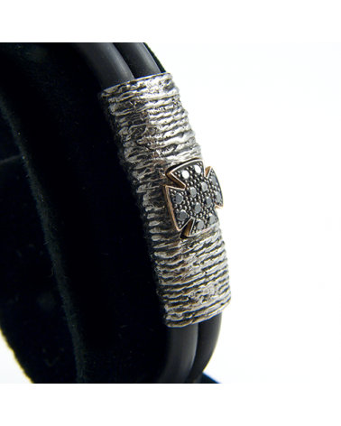 PULSERA DE DIAMANTES NEGROS BLACK DIAMONDS