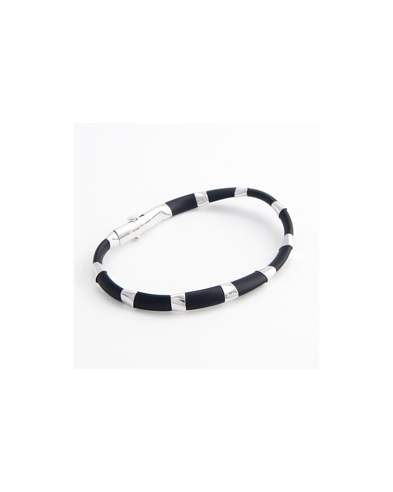 PULSERA ORO BLANCO PARA HOMBRE