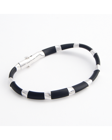 PULSERA ORO BLANCO PARA HOMBRE