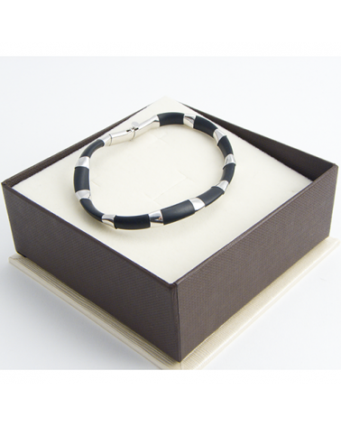 PULSERA ORO BLANCO PARA HOMBRE