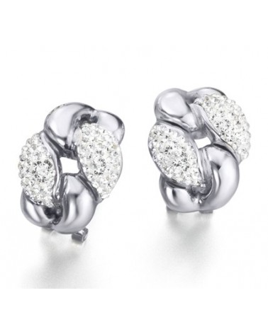 JOYERIA ONLINE PENDIENTES PLATA TRENZA