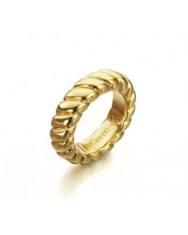 ANILLO DE PLATA RUEDA DORADA BAÑADO EN ORO