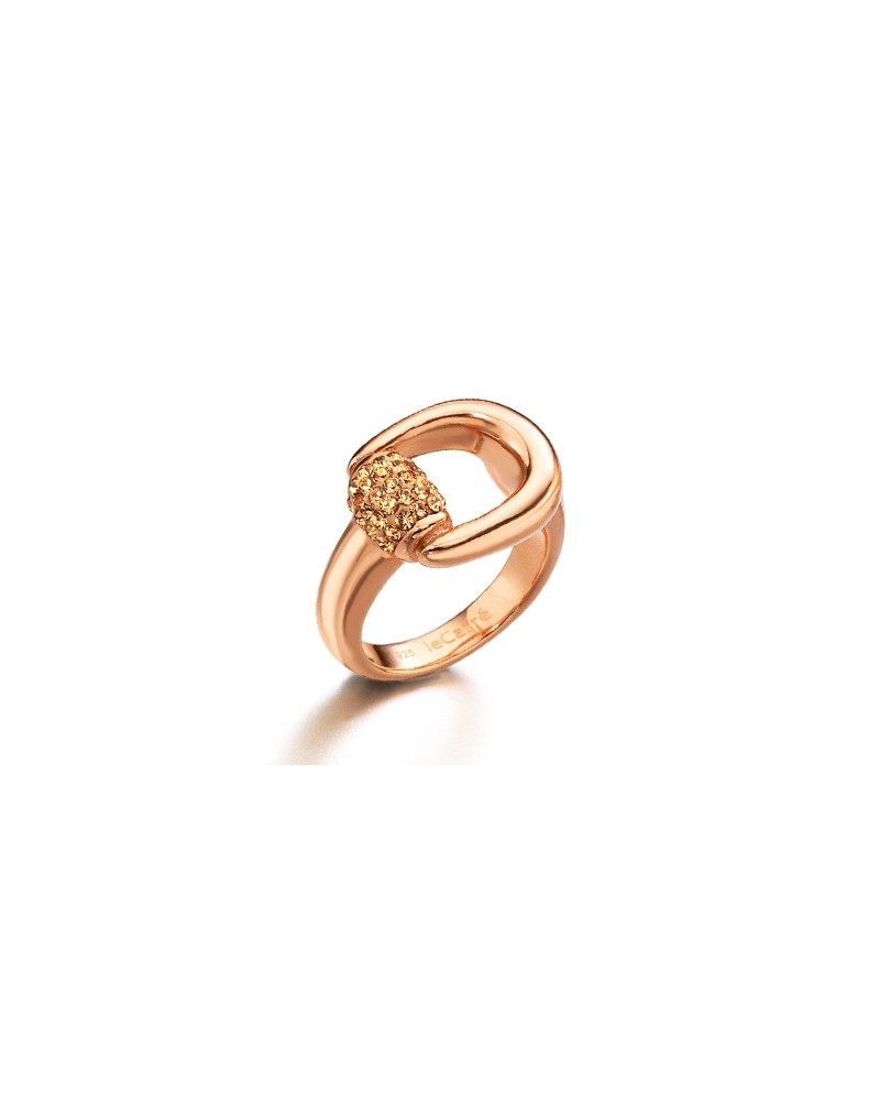 ANILLO DE PLATA LADY ROSA BAÑADO EN ORO