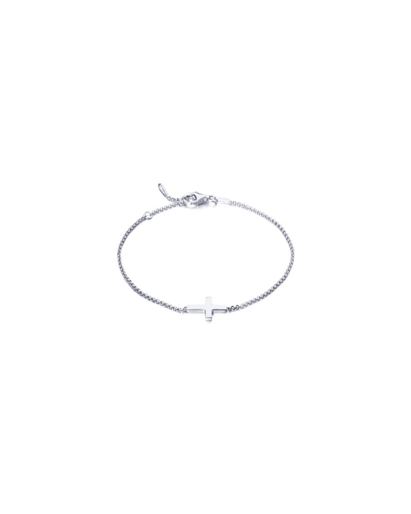 LC PULSERA CRUZ DE PLATA