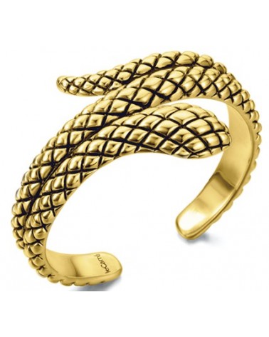 JOYERIA ONLINE PULSERA BRAZALETE PLATA SERPIENTE DORADA