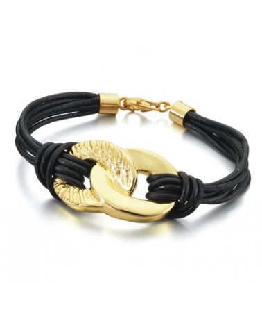 JOYERIA ONLINE PULSERA PLATA OCHO DORADO