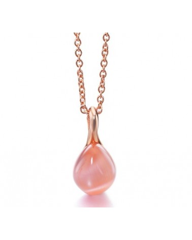 JOYERIA ONLINE COLGANTE PIEDRA ROSA