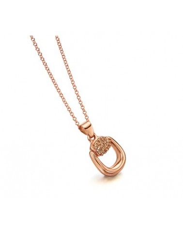 JOYERIA ONLINE COLGANTE ESTRIBO ROSA