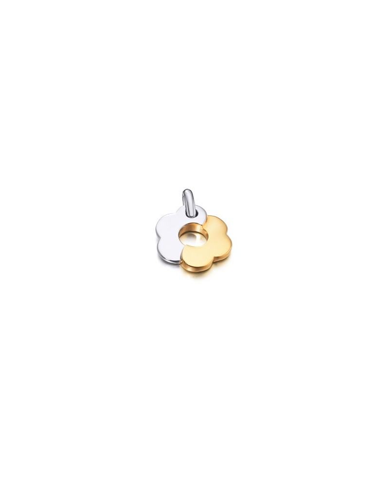 JOYERIA ONLINE COLGANTE PLATA FLOR AMARILLA