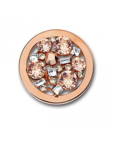 MI MONEDA MEDIANA SWAROVSKI DELUXE ROSEGOLD PLATED SW-LIB-36-M