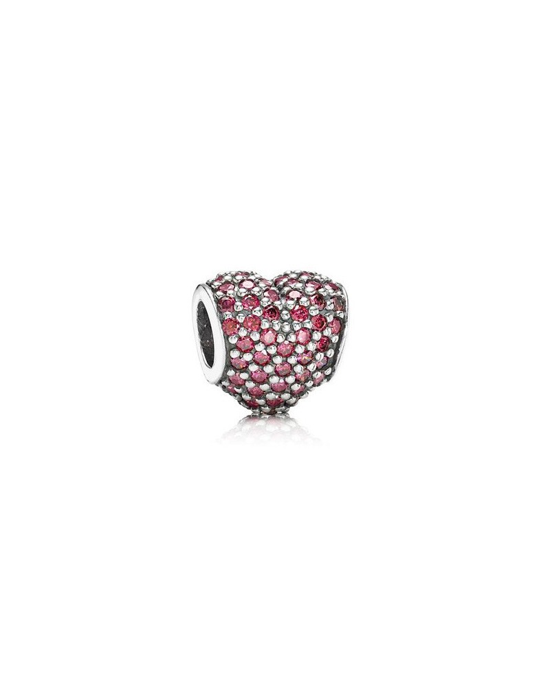 JOYERIA ONLINE BARATA CHARM PANDORA CORAZON PAVE ROJO RED HEART 791052CRZ