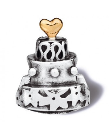 JOYERIA ONLINE BARATA CHARM PANDORA ORO Y PLATA TARTA DE CUMPLEAÑOS CAKE 790347