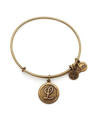 PULSERA LETRA L NEW ALEX AND ANI DORADA A13EB14LG