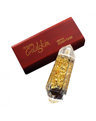 PERFUME DE ORO DE 23 KILATES MUSKORIENTAL GOLDSKIN 100mL RAMON MOLVIZAR