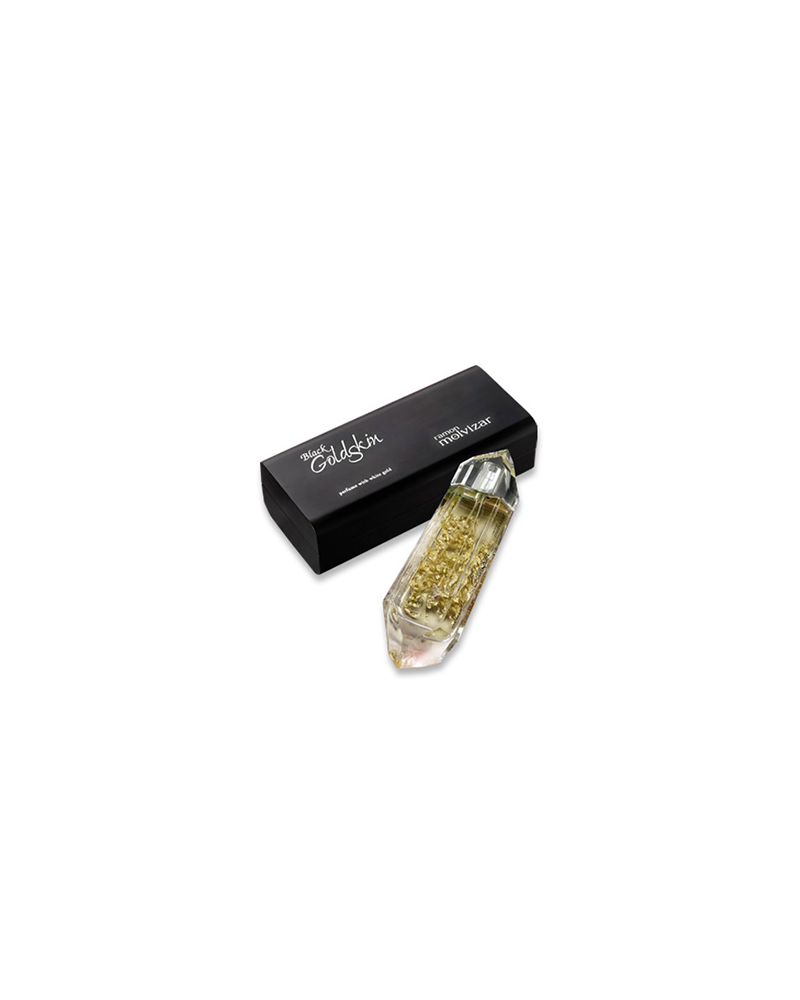 PERFUME DE ORO DE 23 KILATES PARA HOMBRE BLACK GOLDSKIN 100mL 