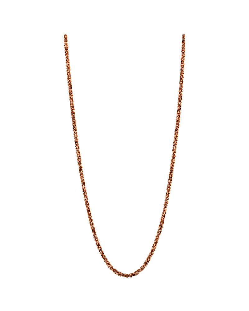 CADENA PLATA MI MONEDA DESTELLO SILVER ROSEGOLD PLATED NEC-03-DES-80