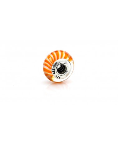 JOYERIA ONLINE BARATA CHARM PANDORA MURANO NARANJA Y BLANCO ORANGE AND WHITE 790679