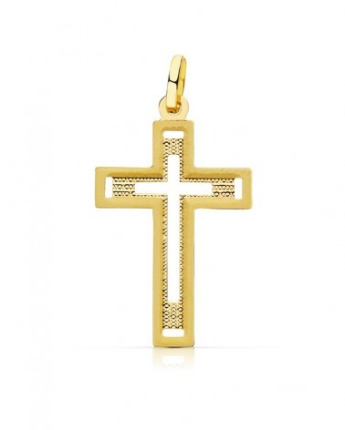 Cruz de oro de 18k PM-16951