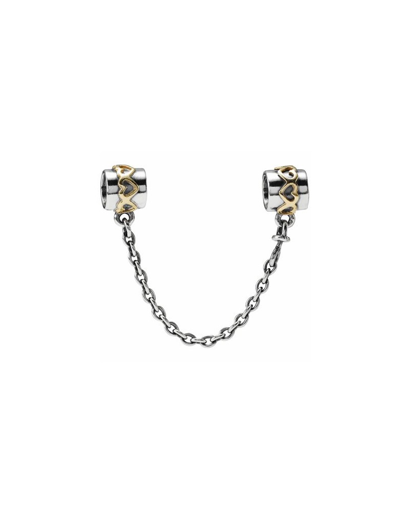 JOYERIA ONLINE PANDORA CADENA DE SEGURIDAD PLATA Y ORO SAFETY CHAIN 790307