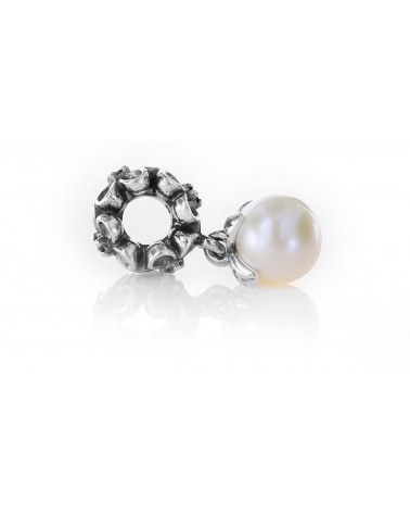 JOYERIA ONLINE ABALORIO PANDORA COLGANTE FLOR Y PERLA PEARL 790858P