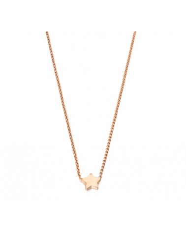 COLGANTE ESTRELLA DE PLATA ROSA