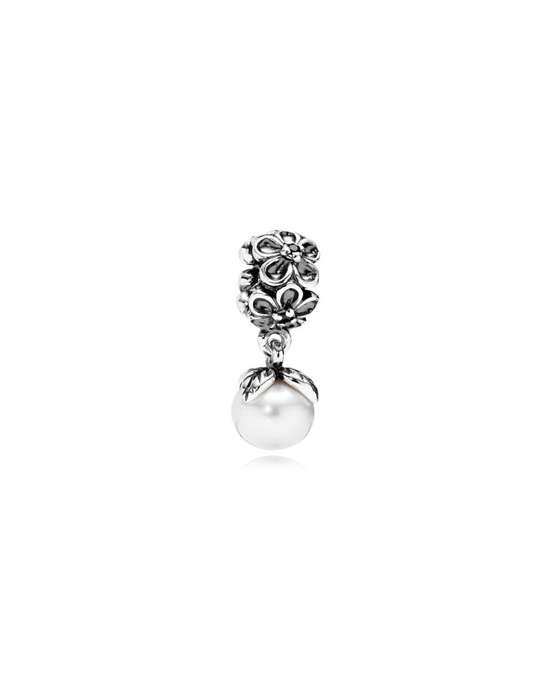 JOYERIA ONLINE ABALORIO PANDORA COLGANTE FLOR Y PERLA PEARL 790858P