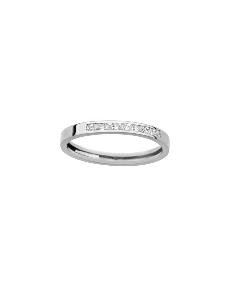 Anillo oro blanco circonitas deals
