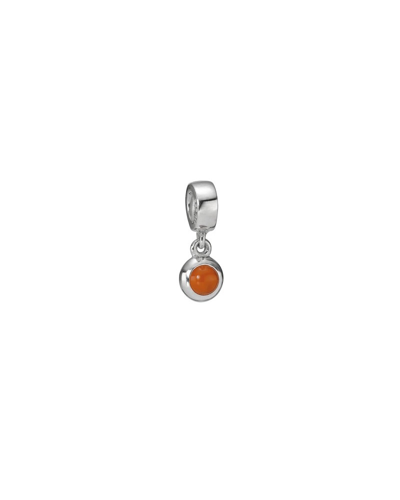 Charm colgante Pandora Moments con cornalina naranja 790537K