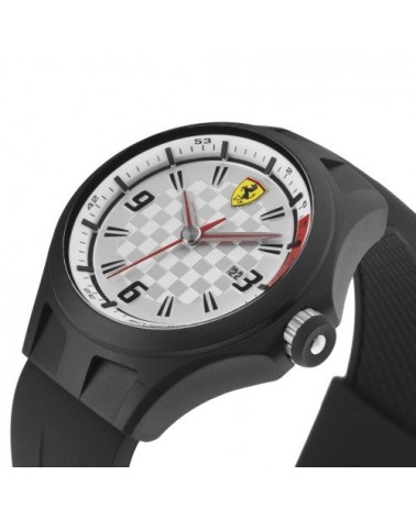 RELOJ SCUDERIA FERRARI PIT CREW NEGRO 0830001