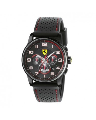 RELOJ FERRARI HERITAGE NEGRO Y ROJO 0830063