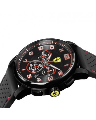 RELOJ FERRARI HERITAGE NEGRO Y ROJO 0830063