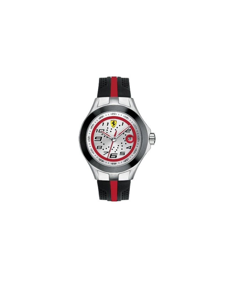 RELOJ FERRARI RACE DAY NEGRO Y PLATEADO 0830021